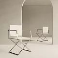 Modern Leisure Chairs With Metal Frame And Light Cushion For Minimalist Indoor Decor