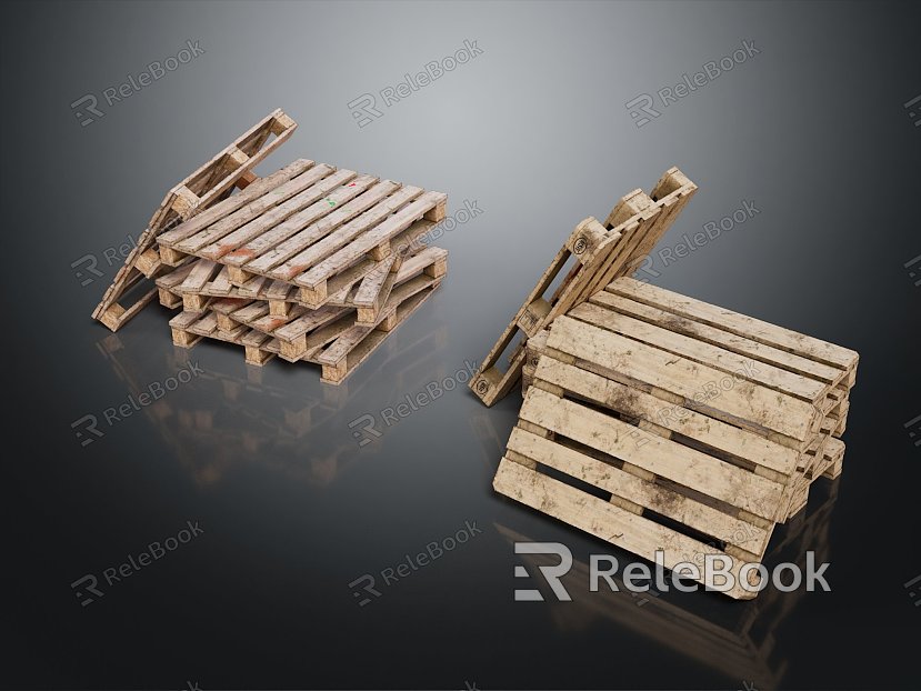 Modern pallet wooden pallet pallet model