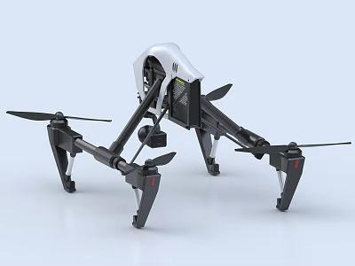 Professional Quadcopter Drone With Foldable Arms And High Definition Camera 3d model