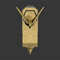 Modern Chain Saw Knife Chain Saw Weapon Dagger 3d model