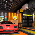 One Lakeshore 4S Dealership Offering Car Grooming and Repair Services with Red Sports Car Showroom