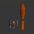 Cute Cartoon Orange Fox Badger And Small Animal Animated Game Movie Characters
