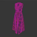Sleeveless Paisley Pattern Jumpsuit With Vibrant Red Blue Design And Waist Belt