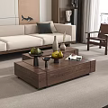 Middle Ancient Style Coffee Table 3d model