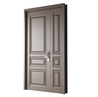 Modern security door entry door 3d model