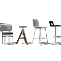 Different Styles Modern Bar Stools With Metal Frames And Wooden Elements