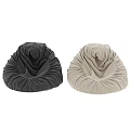 Two Gray Soft Fabric Cozy Bean Bag Chairs for Living Room Seating