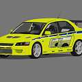 Mitsubishi EVO 3d model