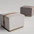 Modern Sofa Stool Low Stool Low Stamp 3d model