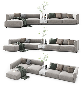 Modern Combination Sofa Combination 3d model