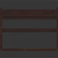 Dark Brown Wooden Furniture Set With Simple Table And Matching Bench For Home