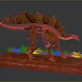 modern skeleton dinosaur skeleton dinosaur skeleton 3d model