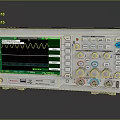 Digital Oscilloscope Electronic Measurement Tool With Green Waveform Display And Control Knobs