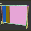 Traditional Chinese Bamboo Partition With Woven Texture And Simple Stand Structure