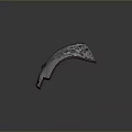 Ancient Silver Scale Armor Weapon For Neck Protection With Brown Riveted Edges