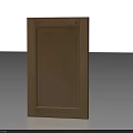 Wooden Double Door Cabinet Design With Light Wood Finish And Simple Frame