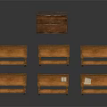 Vintage Wooden Classroom Desks And Benches With Classic Design For Educational Setting