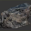 Natural Wood Stone Decorative Rock With Blue Brown Textures And Crystalline Surface