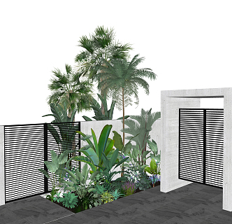 Modern Plants Outdoor Plants 3d model