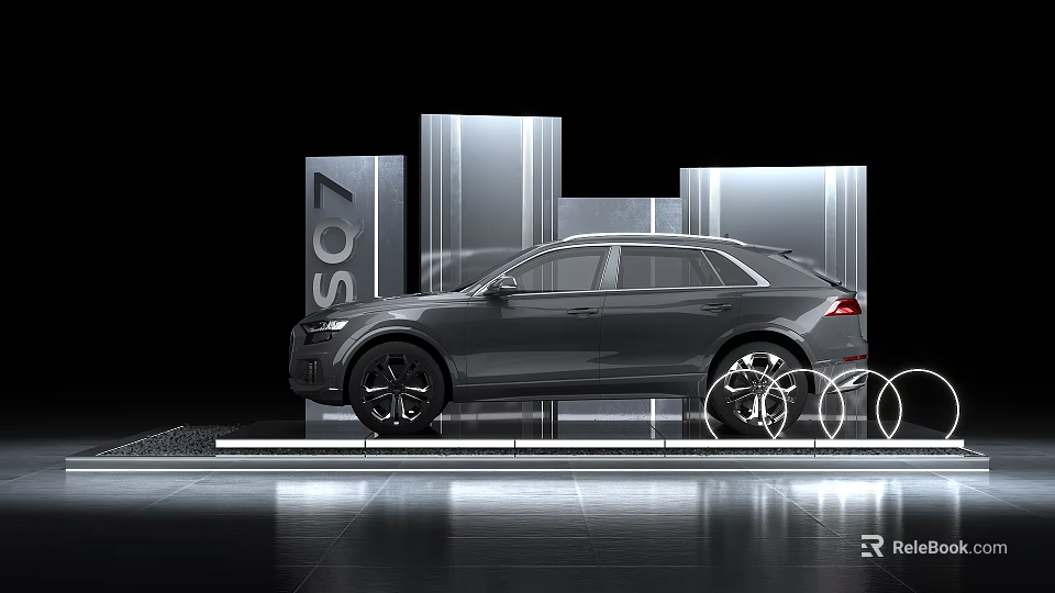 Well Lit Wine and Tobacco Shop Featuring Assorted Alcohol Bottles on Shelves 3d model 