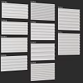 Various Gypsum Cornice Profiles with Different Decorative Designs for Home Interior Decoration