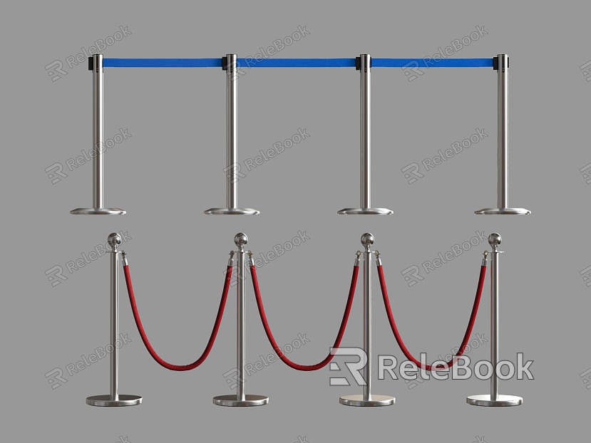 Queuing guardrail one-meter cordon model