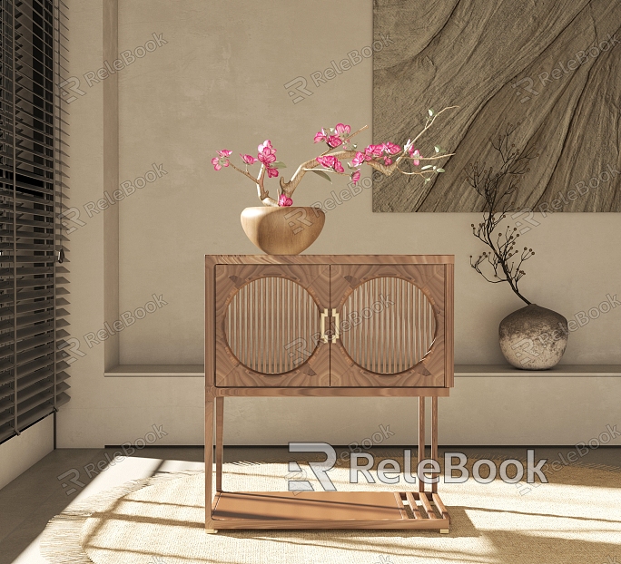 New Chinese style side table model