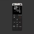 Sony Digital Voice Recorder With MP3 Format Recording Playback Time Display And Control Buttons 3d model