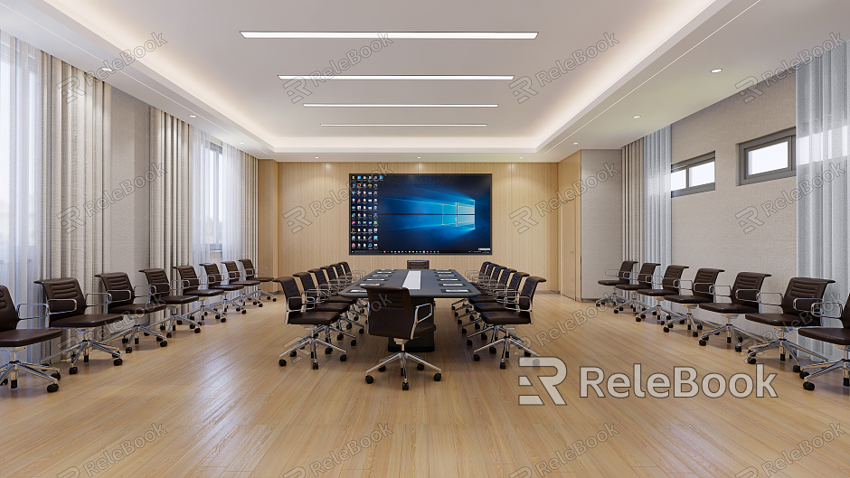 Modern Meeting Room Meeting Table and Chair model