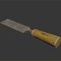 spatula woodworking spatula file tool file hand file woodworking tool 3d model