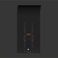 Advanced 3D Printer Electronic Equipment With Curved Black Structure And Mechanical Track