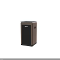 RUVO Modern Refrigerators And Freezers With Black Top Metallic Body Glass Door Design