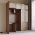 Middle style wardrobe 3d model