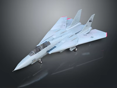 Modern Military Fighter Jet With Sleek Design Cockpit And Aerodynamic Wings 3d model