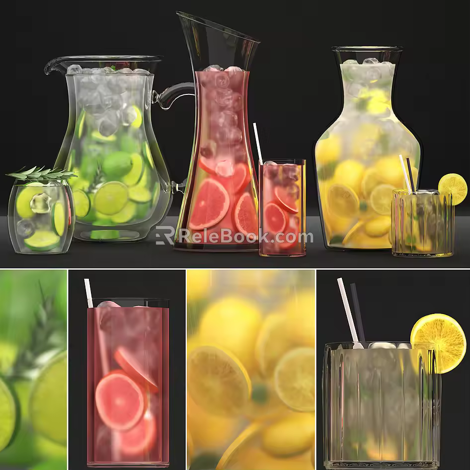 Drinks 3d model