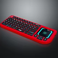 Functional Red Keyboard with Built in Screen and Multimedia Keys Electronic Device 3d model