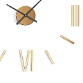 Minimalist Wall Clock Design With Roman Numerals And Black Hands On White Dial