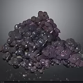 Natural Wood Stone Material With Purple Blue Glossy Crystal Structure Design