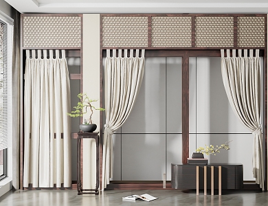 New Chinese Curtain 3d model