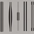 Modern Minimalist Handle Wardrobe Handle Glass Door Handle Door Handle Door Handle Large Door Handle Cabinet Door Handle 3d model