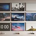 Projector screen 3d model
