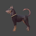Mythical Two Headed Dogs With Horns And Snake Like Tail Game Movie Character