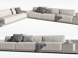 Modern Combination Sofa Multiplayer Sofa 3d model