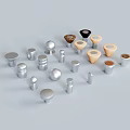 Modern Handle Door Handle 3d model