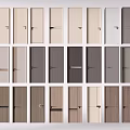 Various Hinged Doors In Modern Design With Wooden And Solid Color Finishes For Home Use
