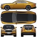 Rolls-Royce Shining Electric Car Coupe Rolls Royce Spectre 3d model