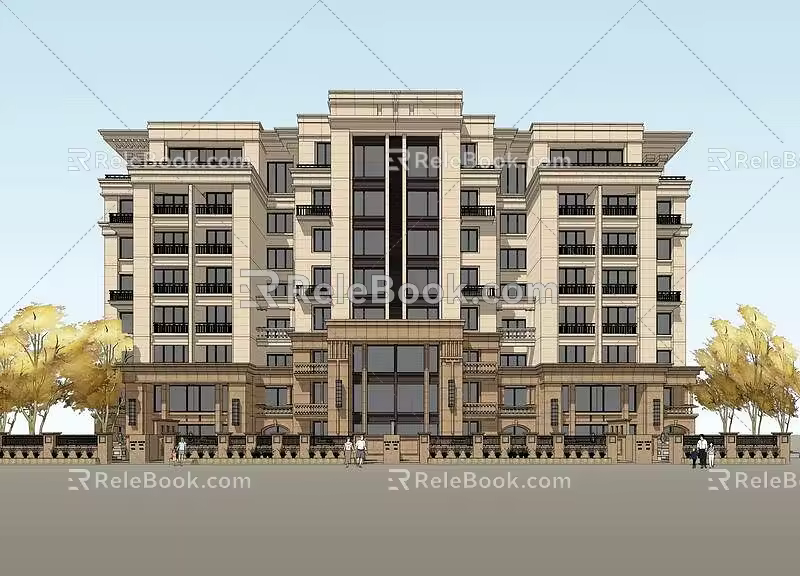 Jane European style multi-storey residence 3d model