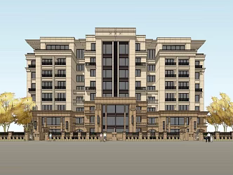 Jane European style multi-storey residence 3d model