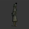 Ancient Chinese Terracotta Warrior Sculpture With Armored Robe And Standing Posture