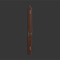 Three Brown Wooden Doors With Different Panel Designs And Door Handles